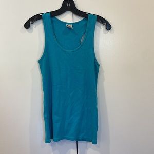 Aritzia TNA Teal Racerback Tank Top